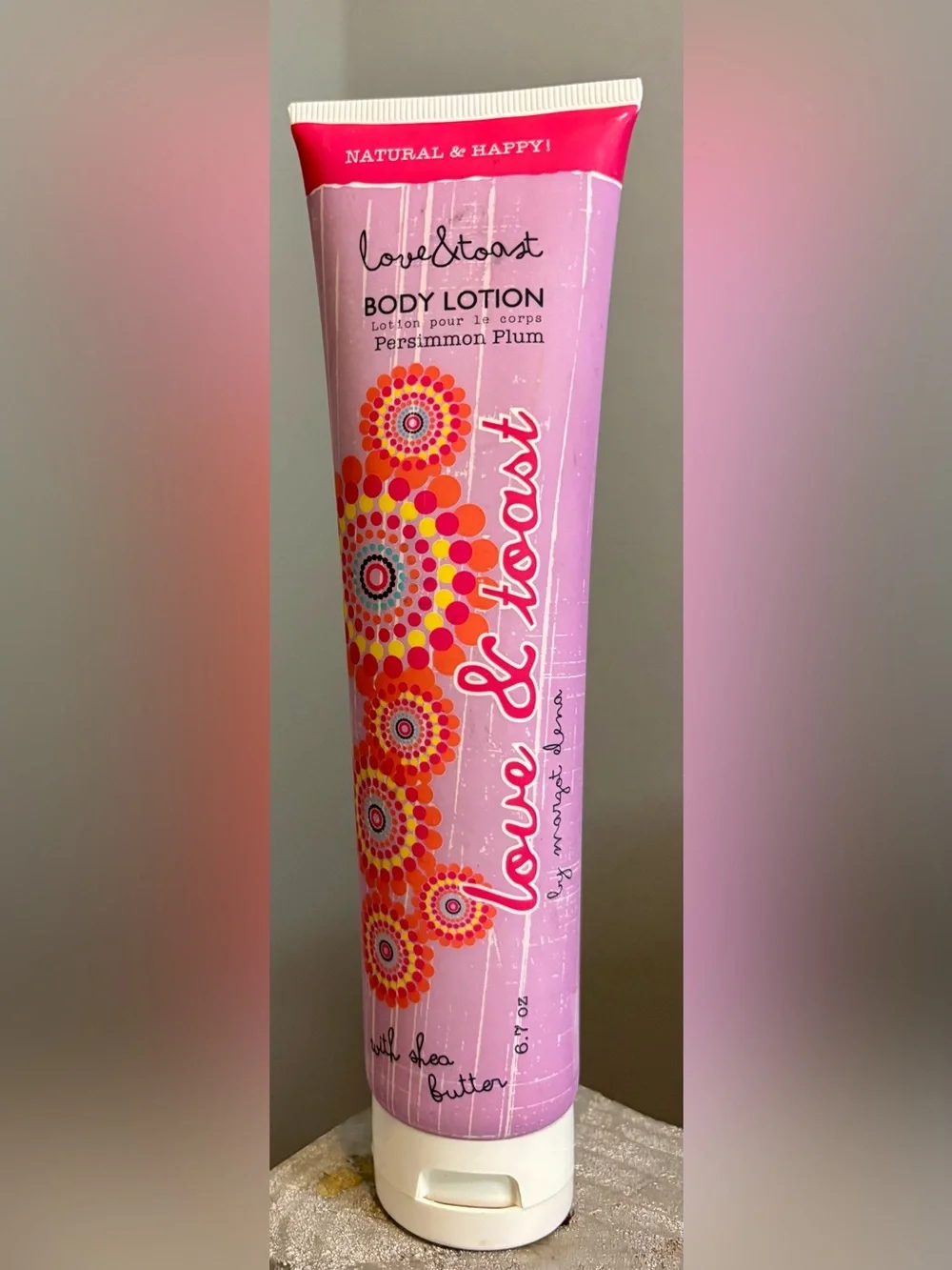 Bath & Body Works Love & Toast Persimmon Plum Body Lotion - Pink